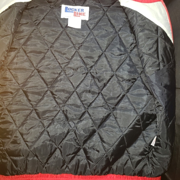 Vintage 90's Russell Locker Line NBA Chicago Bulls Red Zippered Jacket Mens XXL - Picture 9 of 14
